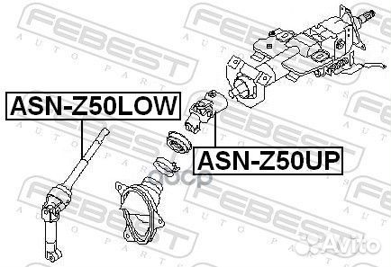 Вал nissan murano Z50 02- Карданный рул.ниж