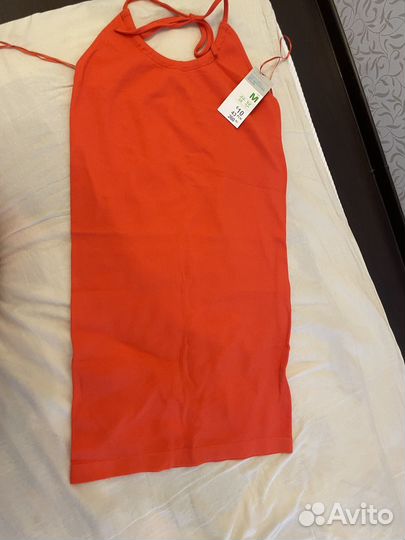 Лений сарафан платье