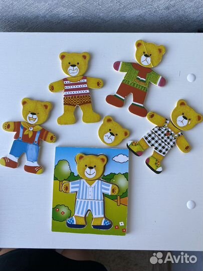 Деревянные пазлы эмоции