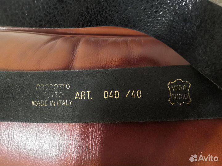 Итальянский ремень из натуральной кожи