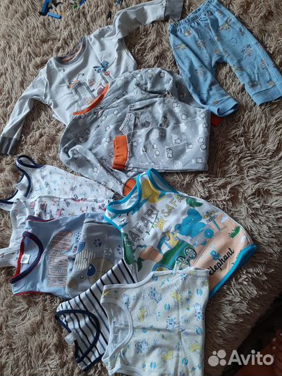 Детские вещи на мальчика пакетом 2-3года