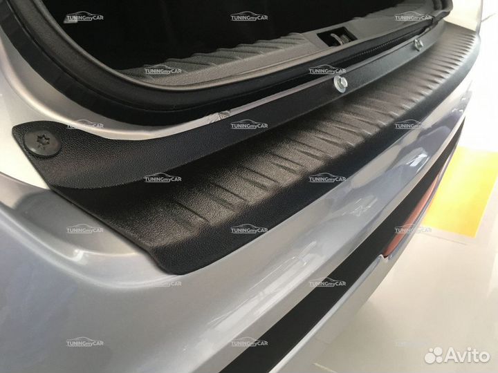 Накладки на задний бампер Лада Гранта абс