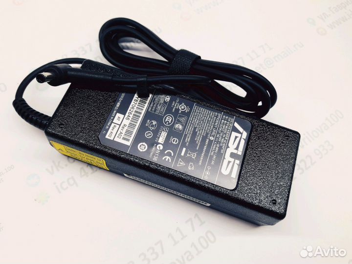 Зарядное для ноутбука asus 19V. 4,5x3,0 (с иглой)