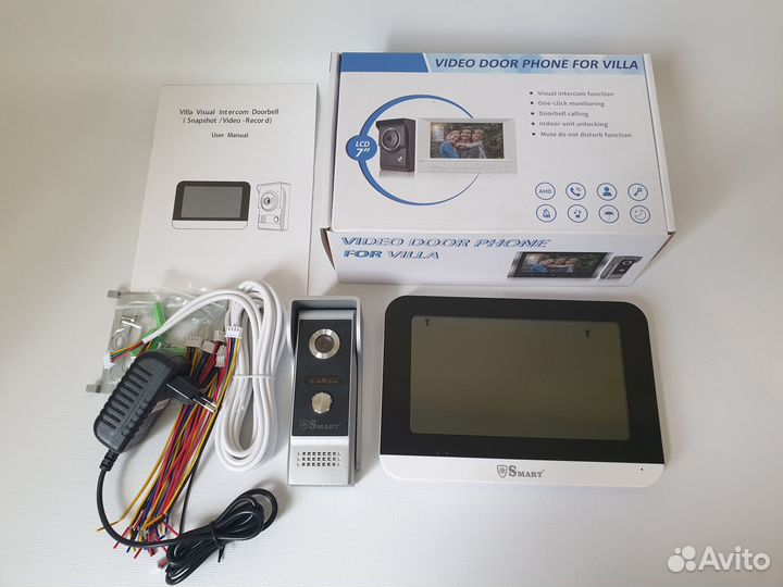 Видеодомофон сенсорный цветной + вызывная панель