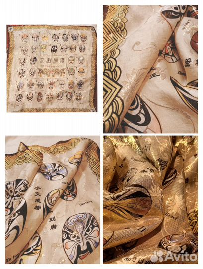 Платки шарфы шелк 100%