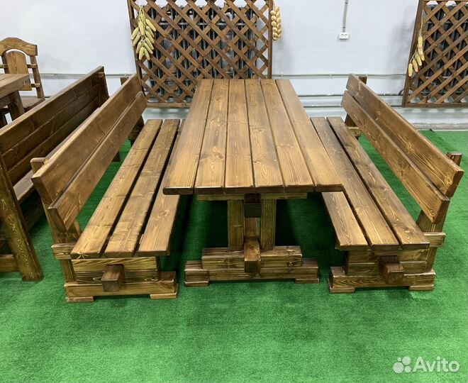 Садовая мебель уличная дачная из дерева