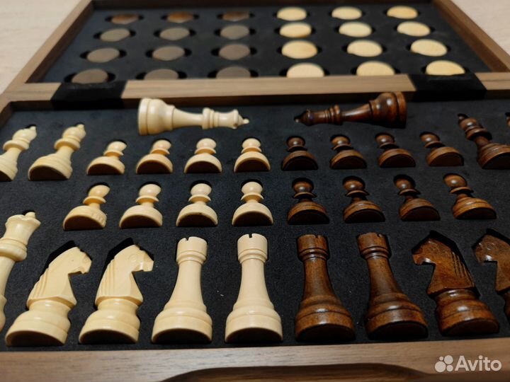 Шахматы деревянные магнитные 39см*39см