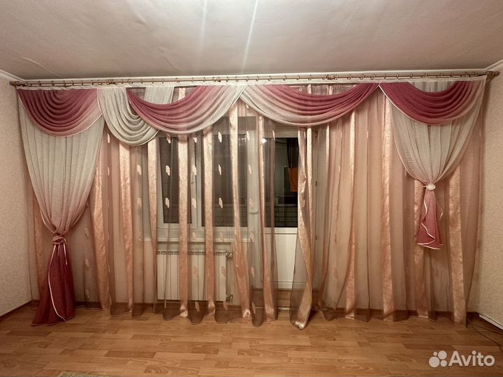 Шторы с ламбрекеном бу