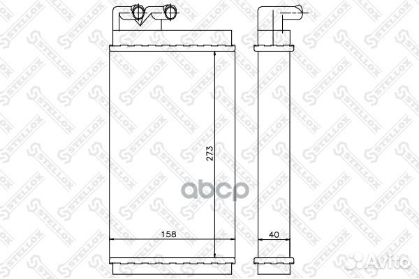 10-35001-SX радиатор печки Audi 100/A6 76 103