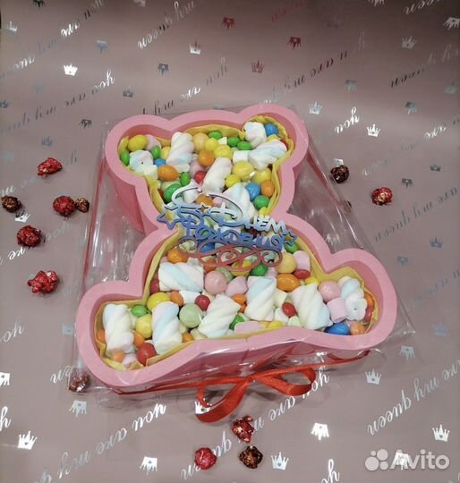 Сладкий букет из конфет