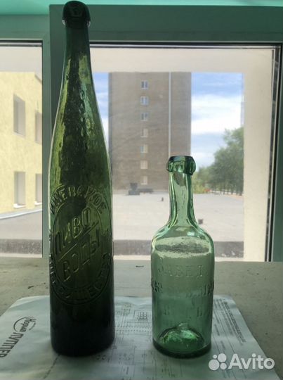 Старинные бутылки 19 века (Ижевское товарищество)