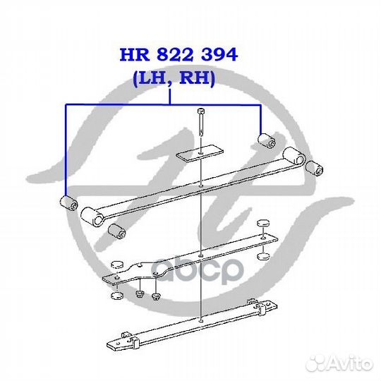 HR 822 394 - рессоры втулка HR 822 394 Hanse