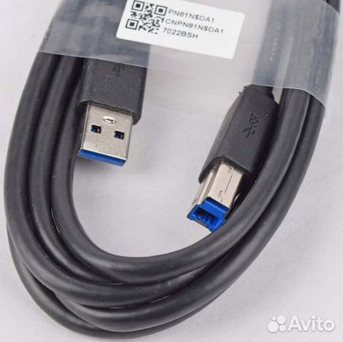 Кабель Black USB 3.0 A - USB 3.0 B (1.8 метра)