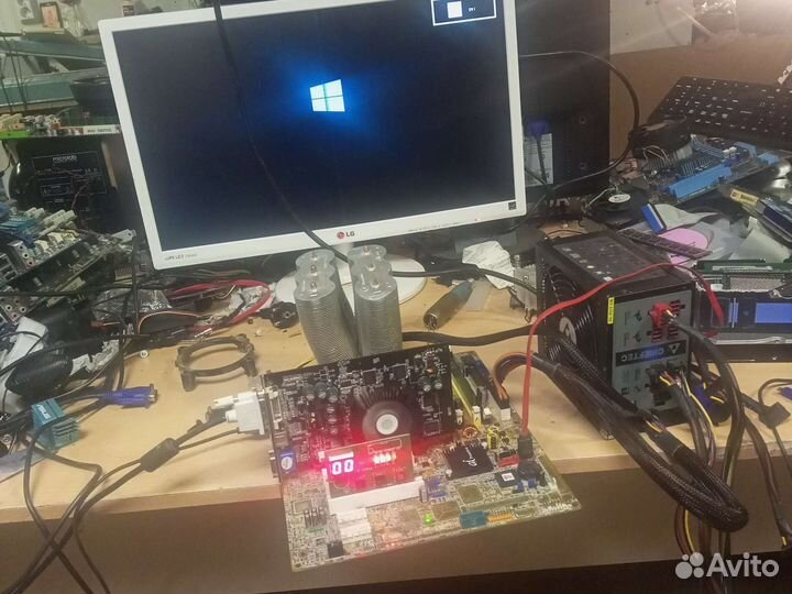 Мать на 775 с ддр2(4 слота) (склад)