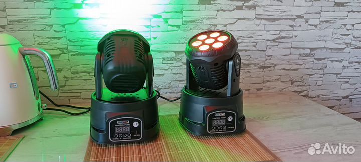 Светомузыкальные LED RGB головы