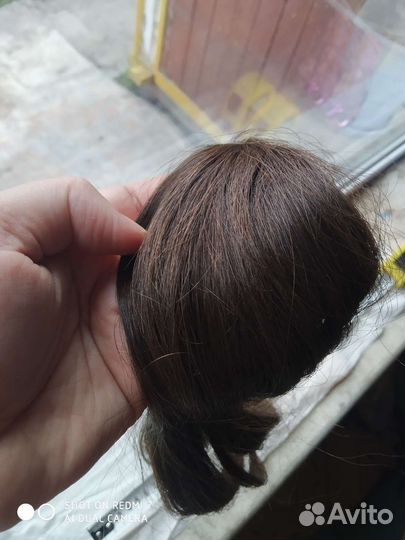 Волосы натуральные срез
