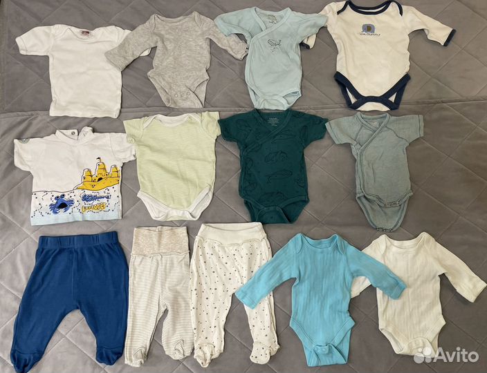 Пакет вещей для новорожденного мальчика 56-62