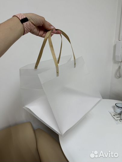 Прозрачный подарочный пакет для торта и подарков