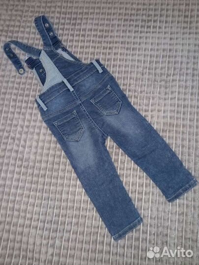 Комбинезон джинсовый р-р 80-86