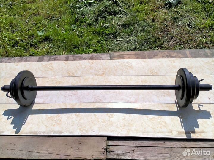 Штанга с блинами