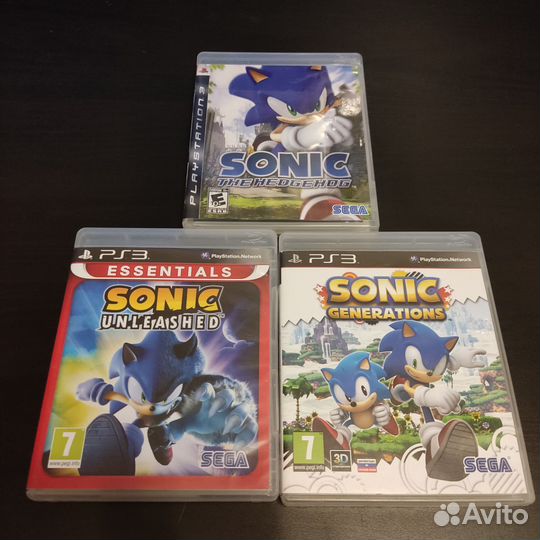 Sonic PS3 3шт