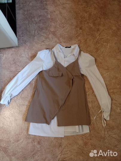 Платье рубашка двойка