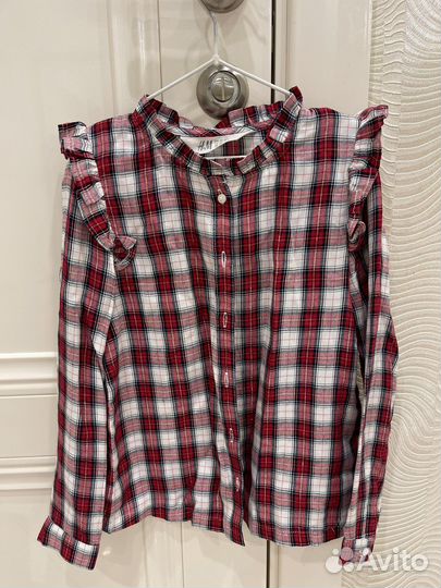 Рубашка для девочки 128 h&m