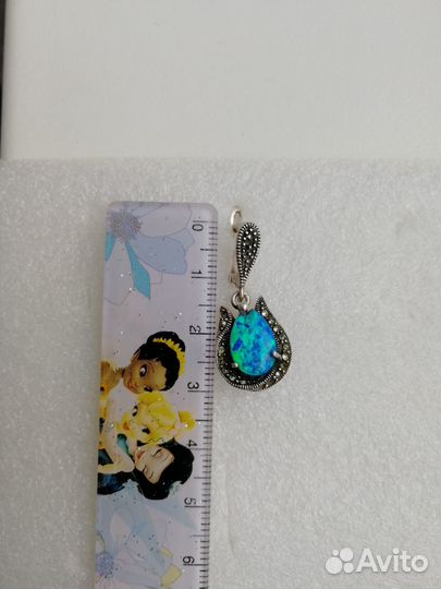 Серьги серебряные с опалом