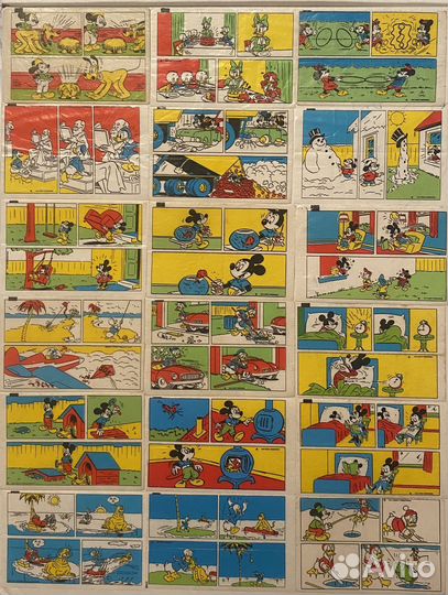 Вкладыши Дональд Фиксы 80е