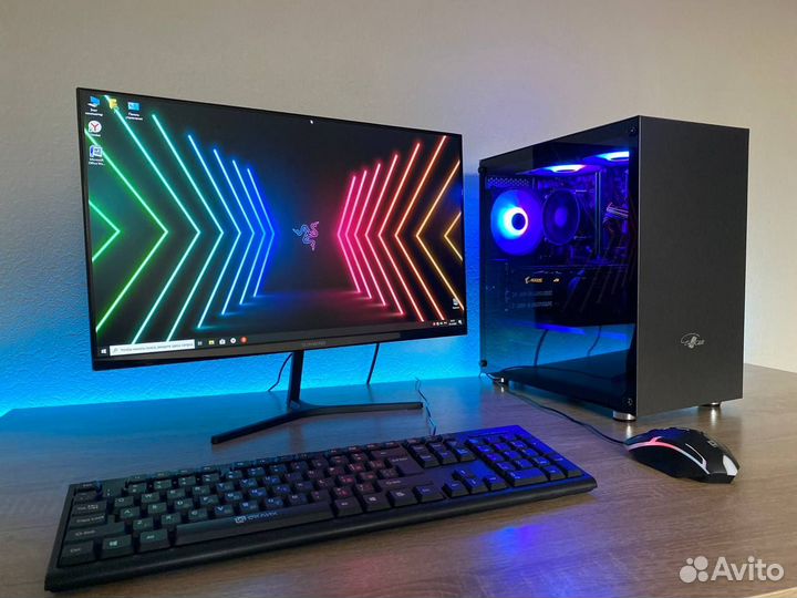 Игровой пк i7 16gb ddr4 с монитором