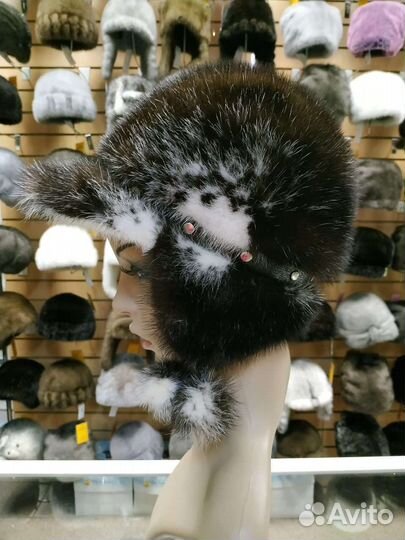 Шапка норковая новая женская