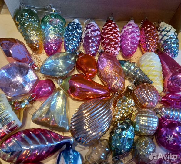 Елочные игрушки СССР советские игрушки на ёлку