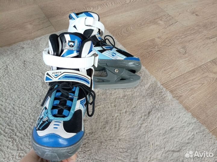 Коньки детские раздвижные 33 - 36