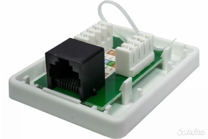 Компьютерная розетка 8P8C /RJ-45/ UTP, Cat.5e, 1 п