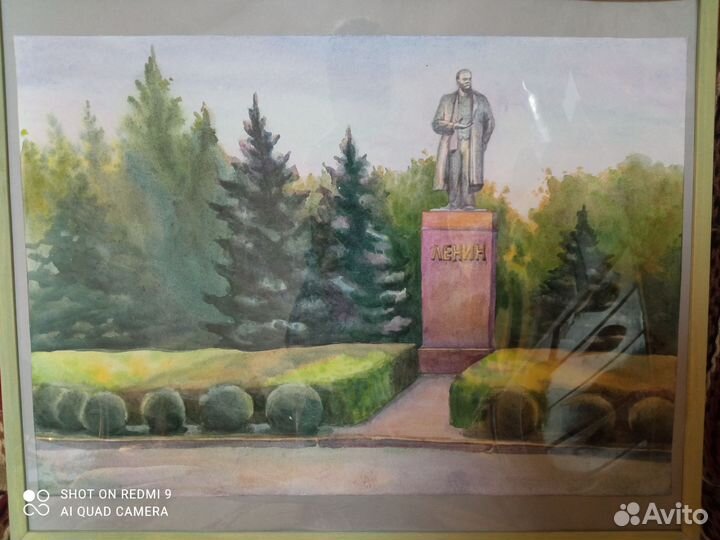 Картина пейзаж акварель