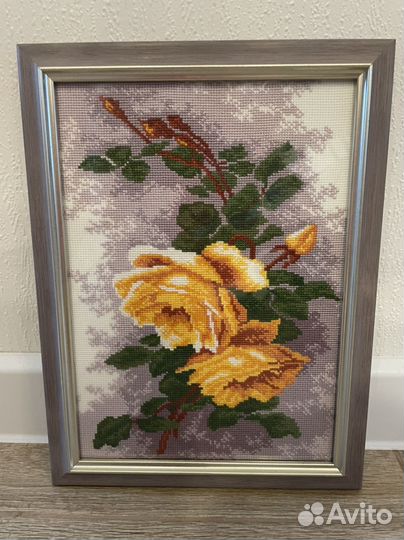 Картина вышивка ручная работа
