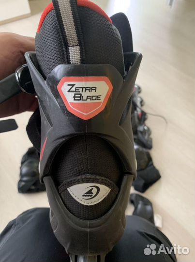 Роликовые коньки rollerblade zetrablade black/red