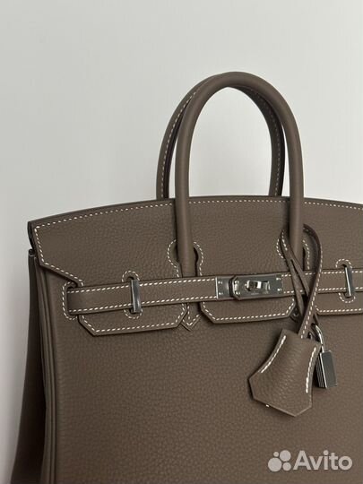 Сумка Hermes Birkin 25 Etoupe Togo Phw