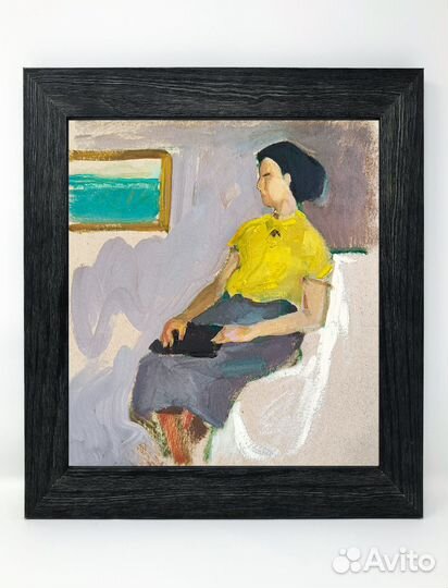 Этюд натурщицы маслом