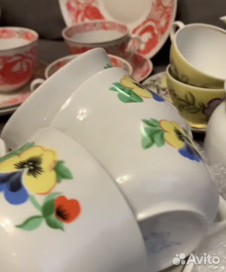 Сервиз чайный кофейник дулево СССР