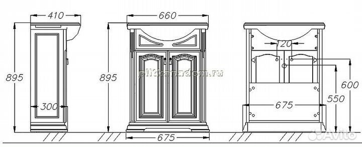 Opadiris Риспекто 00-00005814 Тумба матовая