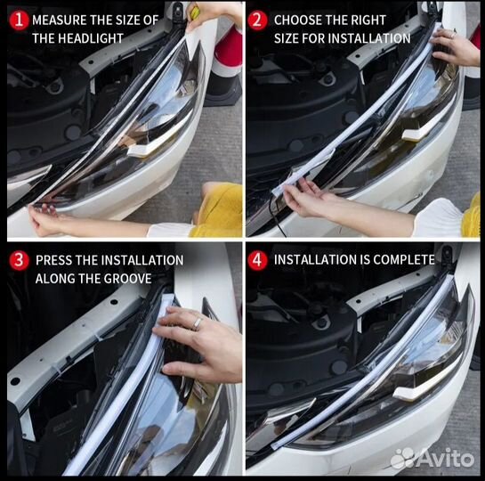 Подсветка дневные ходовые огни поворотники