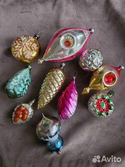 Елочные игрушки ссср, гдр
