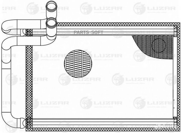 Luzar LRH0819 Радиатор отопителя салона hyundai H