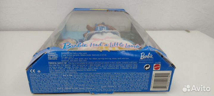 Кукла Barbie Had a Little Lamb (пастушка), 1998 г