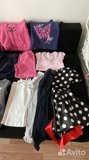 Пакет вещей на девочку от 110-128