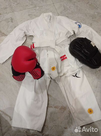 Комплект, кимоно, перчатки, лапы