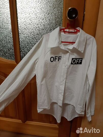 Рубашка блузка белая для девочки