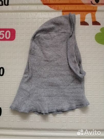 Зимняя шапка шлем для мальчика 46-48