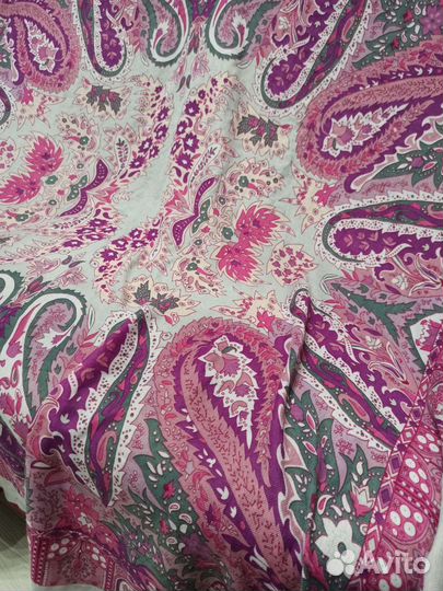 Платок огромный, шаль 140см шерсть pashmina